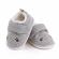 Pantofiori gri imblaniti pentru baietei - labute (marime disponibila: 6-9 luni