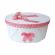Set trusou botez, cutie trusou si lumanare, dantela si ingeras, decor corai,