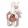 Trusou botez cu mesaj si lumanare cu iepuras, decor dusty rose, denikos® 545