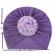 Caciulita tip turban cu floare din saten aplicata (marime disponibila: 6-9 luni