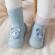 Mocasini bleu cu talpa antiderapanta - ursulet (marime disponibila: marimea 26)