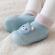 Mocasini bleu cu talpa antiderapanta - ursulet (marime disponibila: marimea 26)