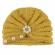Caciulita crosetata tip turban cu perlute si strasuri (marime disponibila: 6-9