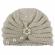 Caciulita crosetata tip turban cu perlute si strasuri (marime disponibila: 6-9