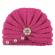 Caciulita crosetata tip turban cu perlute si strasuri (marime disponibila: 6-9