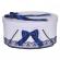 Cutie trusou botez dantela bleumarin si fundite asortate, denikos® 814
