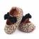 Pantofiori leopard cu fundita neagra (marime disponibila: 3-6 luni (marimea 18