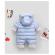Combinezon bleu sidefat din fas pentru baietei (marime disponibila: 9-12 luni