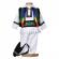 Set botez national baietel, trusou botez landou, lumanare si costum