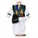 Set botez national baietel, trusou botez landou, lumanare si costum