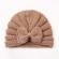 Caciulita crosetata tip turban cu fundita (marime disponibila: 6-9 luni