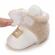 Cizmulite plusate alb cu crem pentru bebelusi - teddy (marime disponibila: 3-6
