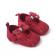 Pantofiori visinii cu broderie si fundita (marime disponibila: 9-12 luni
