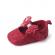 Pantofiori visinii cu broderie si fundita (marime disponibila: 9-12 luni