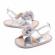 Sandalute argintii cu floricica (marime disponibila: 9-12 luni (marimea 20