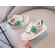 Adidasi crem pentru baietei - green teddy (marime disponibila: marimea 23)