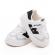 Adidasi albi cu insertii negre pentru copii - mybaby (marime disponibila: