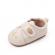 Pantofiori crem cu broderii florale (marime disponibila: 6-9 luni (marimea 19