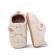 Pantofiori crem cu broderii florale (marime disponibila: 6-9 luni (marimea 19