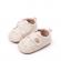 Pantofiori crem cu broderii florale (marime disponibila: 6-9 luni (marimea 19