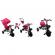 Tricicleta cu pedale 3 in 1 r-sport t4 - roz