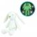 Jucarie plus jemini fosforescenta 21 cm iepure luminou alb