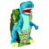 Jucarie plus muzicala jemini cu lumini 25 cm velociraptor