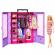 Papusa barbie cu dulap si accesorii