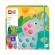 Set creativ as art cu cartonase animale si 7 borcanase de plastilina