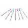Set 25 piese, pixuri cu gel multicolor cu sclipici (glitter)