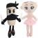 Set jucarie cappuccino assassino plus 28 cm si jucarie plus ballerina cappuccina 28 cm – personaj anime, moale, roz