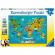 Puzzle harta lumii cu animale 150 piese ravensburger