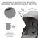 Carucior copii 3 in 1 kinderkraft newly lght grey
