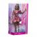 Papusa barbie deluxe style cu rochie roz metalizat coral