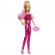 Papusa barbie deluxe style cu tinuta roz metalizat