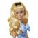 Papusa barbie fashionistas blonda cu rochie albastra cu fundite