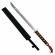 Set doua sabii, ideallstore®, japan soul, 56 cm, teaca inclusa