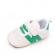 Adidasi bebelusi, albi cu detalii verzi (marime disponibila: 3-6 luni (marimea