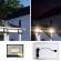 Proiector led 1200w cu panou solar, 6500k, ip67, telecomanda