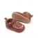 Pantofiori maro cu broderie florala (marime disponibila: 9-12 luni (marimea 20