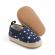 Pantofiori bleumarin tip mocasini cu stelute (marime disponibila: 6-9 luni