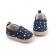 Pantofiori bleumarin tip mocasini cu stelute (marime disponibila: 6-9 luni
