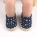 Pantofiori bleumarin tip mocasini cu stelute (marime disponibila: 6-9 luni