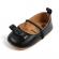 Pantofiori negri cu fundita decorativa (marime disponibila: 3-6 luni (marimea