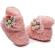 Cizmulite roz pentru fetite - floricica (marime disponibila: 6-9 luni (marimea