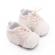 Pantofiori pentru bebelusi, ivoire, cu design pufos si talpa antiderapanta