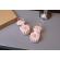 Sandale roz elegante fetite – cu flori 3d si talpa flexibila (marime