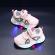 Adidasi roz cu luminite panda new style (marime disponibila: marimea 23)