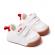 Adidasi albi cu rosu - my fashion (marime disponibila: marimea 23)