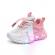Adidasi in degrade, alb cu roz, cu luminite - lilka (marime disponibila: